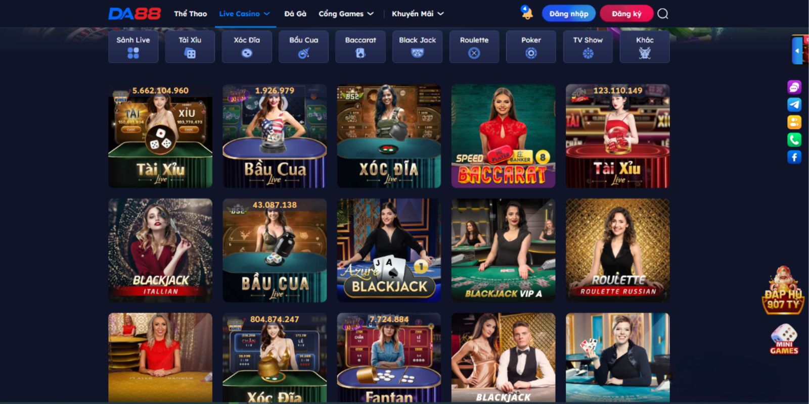 Giới thiệu về Live Casino Da88 Giới thiệu về Live Casino Da88