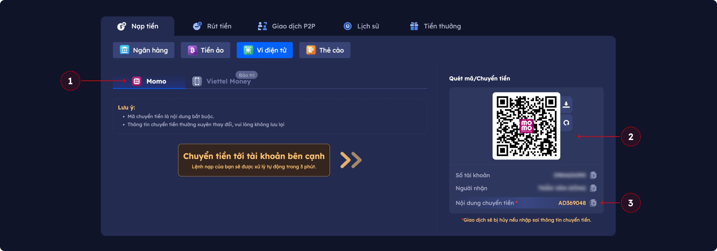 Hướng dẫn nạp tiền Da88 qua Ví điện tử Hướng dẫn nạp tiền Da88 qua Ví điện tử