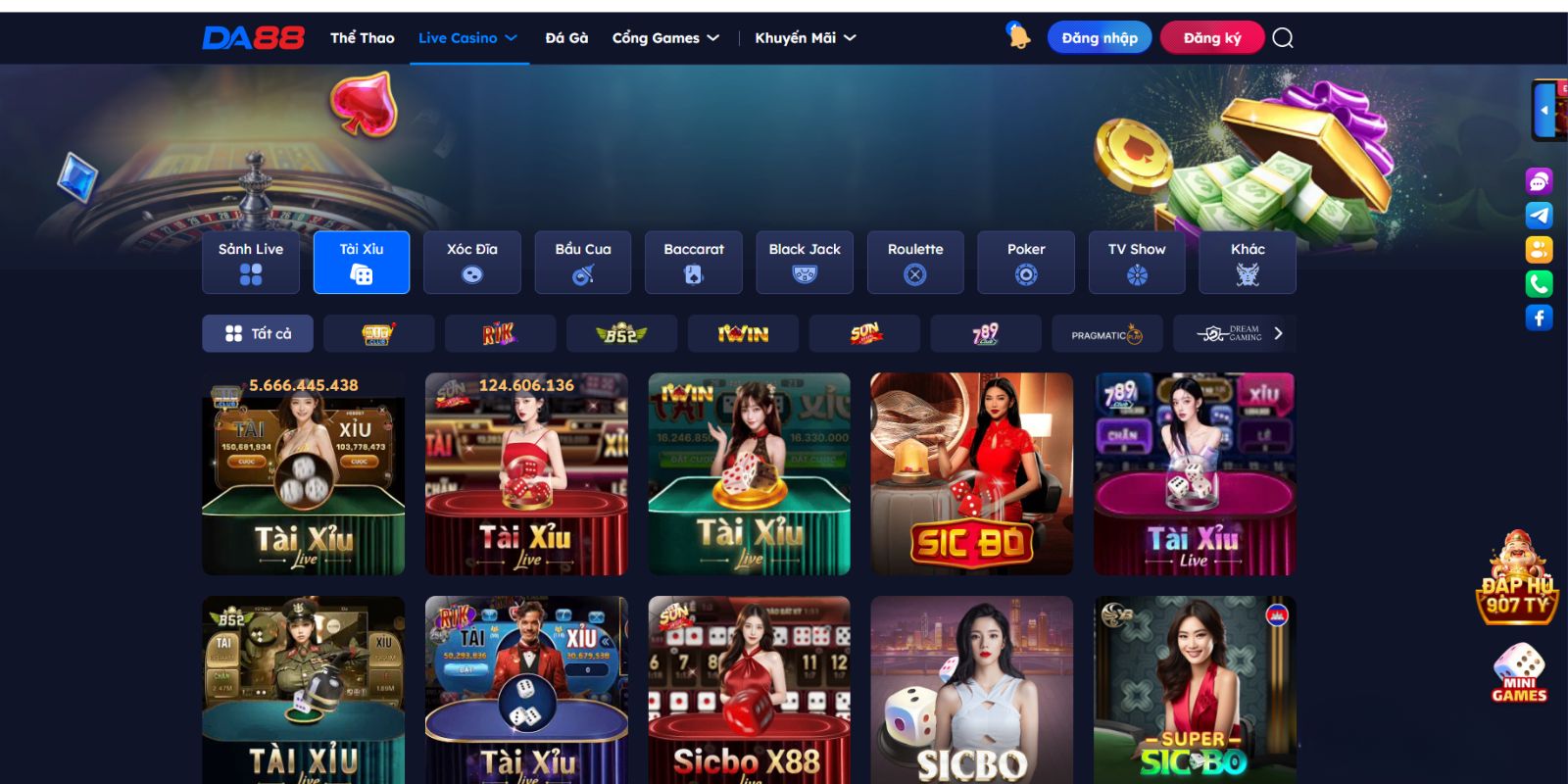Ưu điểm của sảnh Live Casino Da88 Ưu điểm của sảnh Live Casino Da88